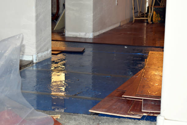 Professional Burst Pipe Water Damage technician working in McArthur, OH